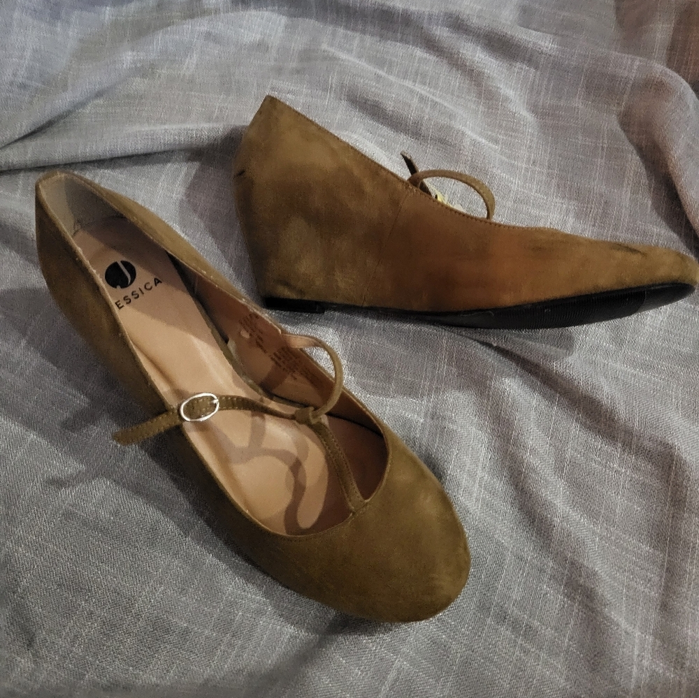🌼3 for 30🌼Jessica Women's Mary Jane Wedge Low Heel Pumps 2 Inch  Wedge Heels